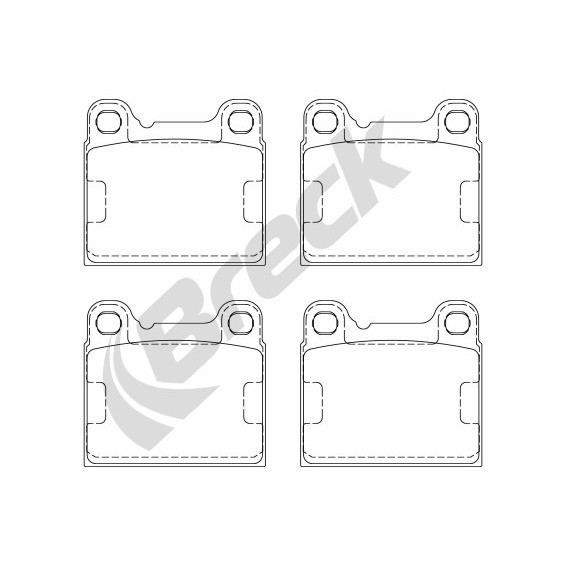 Слика на плочки BRECK 20755 00 704 00 за Volvo 240 Estate (P245) 2.4 Diesel - 82 коњи дизел