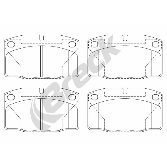 Слика на плочки BRECK 20939 00 702 00 за Opel Omega A 1.8 N - 86 коњи бензин