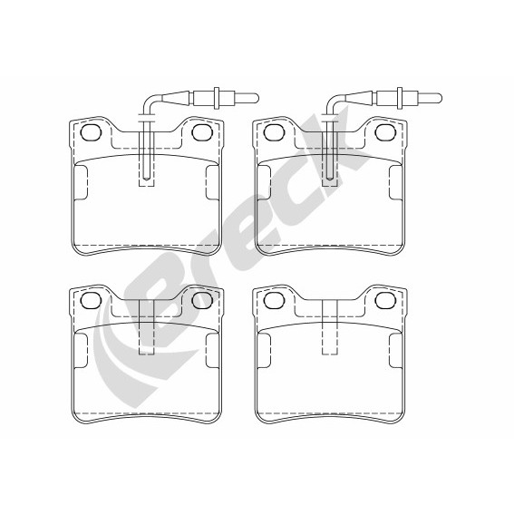 Слика на плочки BRECK 21278 00 701 10 за Peugeot 406 Estate 1.9 TD - 90 коњи дизел