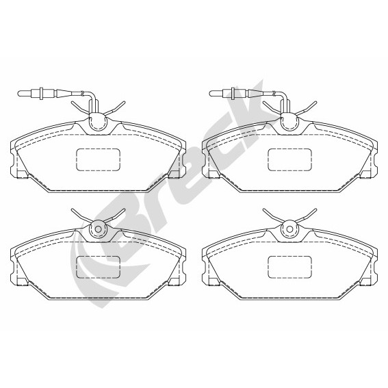 Слика на плочки BRECK 21388 00 702 10 за Renault Laguna Nevada (K56) 3.0 (K56R, K565) - 167 коњи бензин