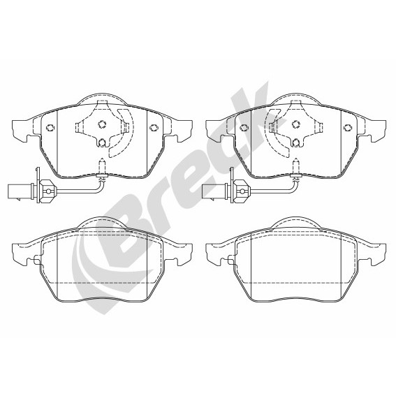 Слика на плочки BRECK 21938 00 701 10 за Audi A6 Avant (4B, C5) 2.4 - 165 коњи бензин