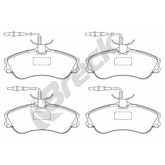 Слика на плочки BRECK 23124 00 701 10 за Citroen Xsara Break N2 1.8 i 16V - 110 коњи бензин