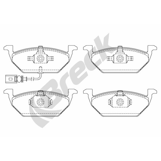 Слика на плочки BRECK 23131 00 702 10 за Skoda Octavia (1U2) 1.8 - 125 коњи бензин