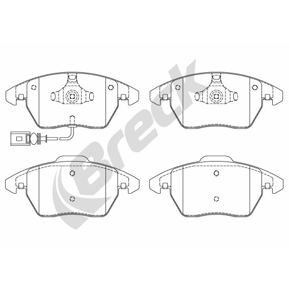 Слика на плочки BRECK 23587 00 701 10 за Seat Toledo 3 (5P2) 2.0 FSI - 150 коњи бензин