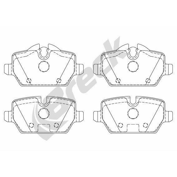 Слика на плочки BRECK 23623 00 704 00 за BMW 3 Sedan E90 320 i - 150 коњи бензин