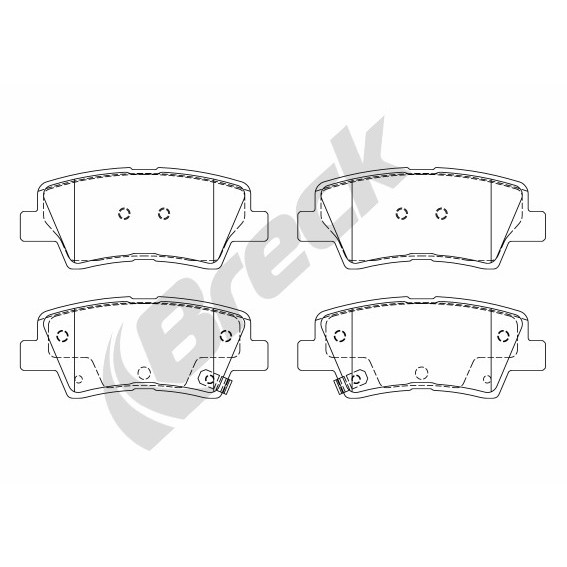 Слика на плочки BRECK 25337 00 702 00 за Hyundai Grandeur (TG) 2.7 - 192 коњи бензин