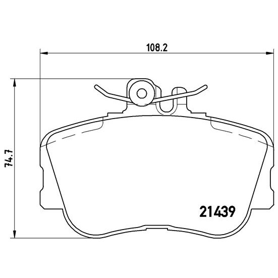 Слика на плочки BREMBO P 06 017 за Mercedes C-class Saloon (w202) C 200 (202.020) - 136 коњи бензин