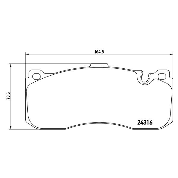 Слика на плочки BREMBO P 06 041 за BMW 1 Cabrio E88 123 d - 204 коњи дизел