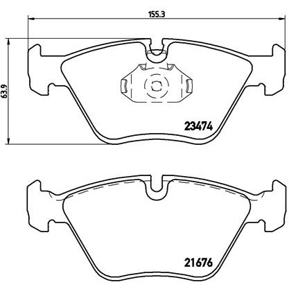 Слика на плочки BREMBO P 06 042 за BMW 3 Cabrio E36 M3 3.0 - 286 коњи бензин