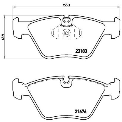 Слика на плочки BREMBO P 06 043 за BMW 3 Touring E46 330 i - 231 коњи бензин