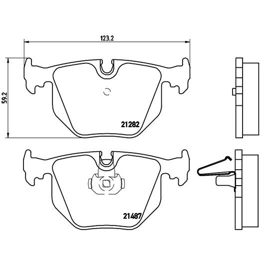 Слика на плочки BREMBO P 06 044 за BMW 3 Touring E46 330 i - 231 коњи бензин