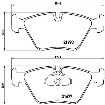 Слика на плочки BREMBO P 06 065 за BMW 5 Touring E39 523 i - 170 коњи бензин