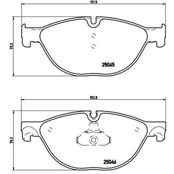 Слика на плочки BREMBO P 06 076 за BMW 7 Series F 740 i - 326 коњи бензин