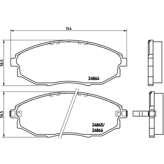 Слика на Плочки BREMBO P 10 007