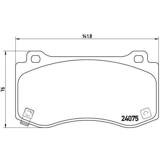 Слика на плочки BREMBO P 11 023 за CHRYSLER 300C Sedan 2.7 - 193 коњи бензин