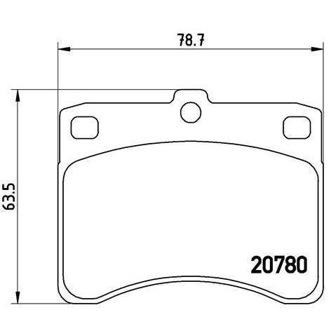 Слика на плочки BREMBO P 16 003 за Daihatsu Charade Centro 4 (L501) 0.7 - 44 коњи бензин