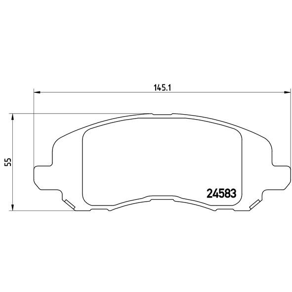 Слика на плочки BREMBO P 18 001 за Jeep Patriot 2.4 - 170 коњи бензин