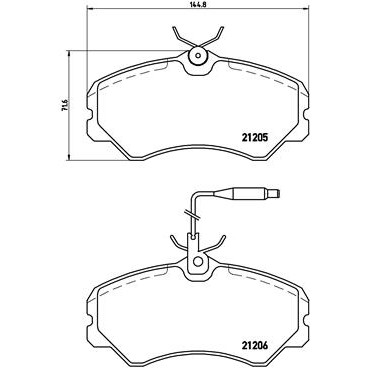 Слика на плочки BREMBO P 23 023 за Peugeot J5 Bus (290P) 2.5 D 4x4 - 73 коњи дизел