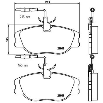 Слика на плочки BREMBO P 23 061 за Citroen Jumpy BOX BS,BT,BY,BZ 1.9 D - 69 коњи дизел