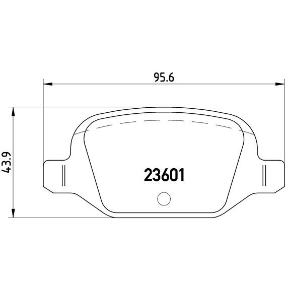 Слика на плочки BREMBO P 23 064 за Lancia Ypsilon (843) 1.3 D Multijet - 75 коњи дизел