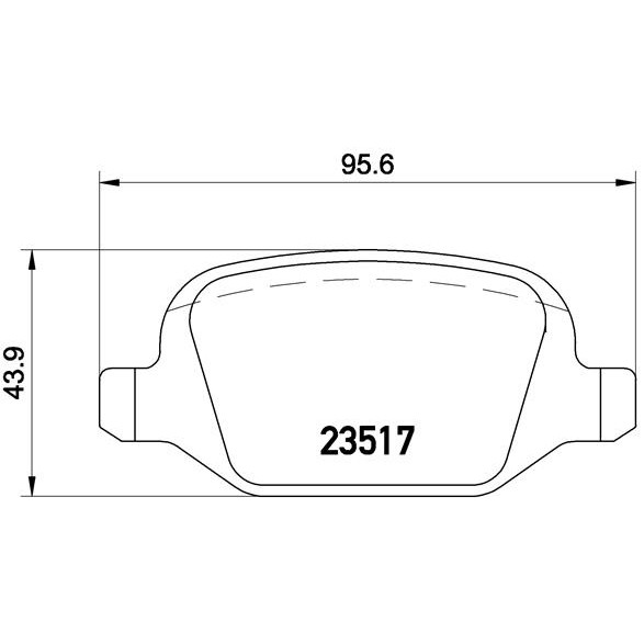 Слика на плочки BREMBO P 23 065 за Alfa Romeo 147 (937) Hatchback 2.0 16V T.SPARK (937AXC1_) - 150 коњи бензин