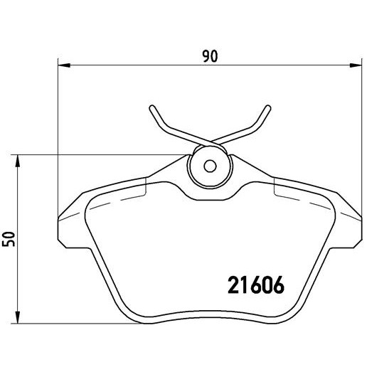 Слика на плочки BREMBO P 23 067 за Alfa Romeo 166 Sedan 2.4 JTD (936A2B__) - 140 коњи дизел