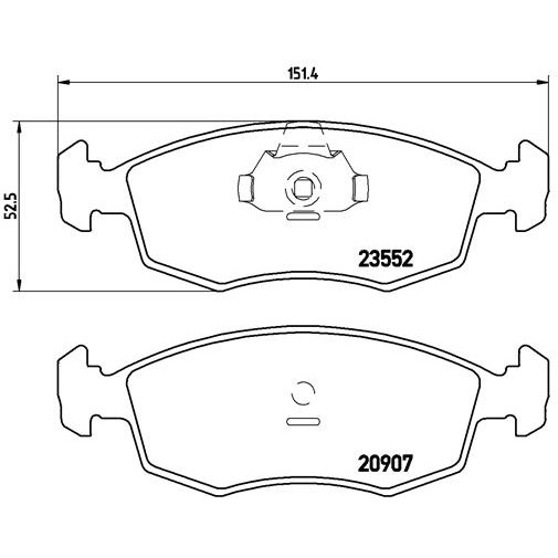 Слика на плочки BREMBO P 23 079 за Fiat Palio 178bx 1.2 - 60 коњи бензин