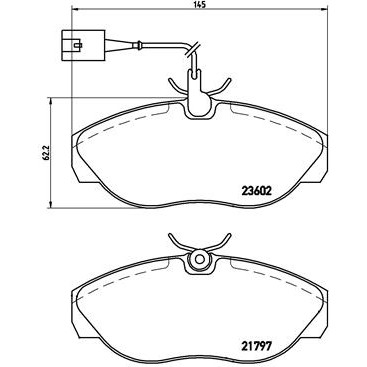 Слика на плочки BREMBO P 23 083 за Citroen Jumper BUS 230P 2.0  4x4 - 109 коњи бензин