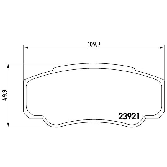 Слика на плочки BREMBO P 23 093 за Citroen Jumper BOX 244 2.2 HDi - 101 коњи дизел