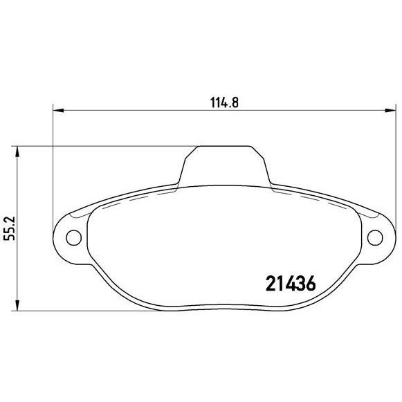 Слика на Плочки BREMBO P 23 096 за Fiat Seicento 187 0.9 (187AXA, 187AXA1A) - 39 коњи бензин