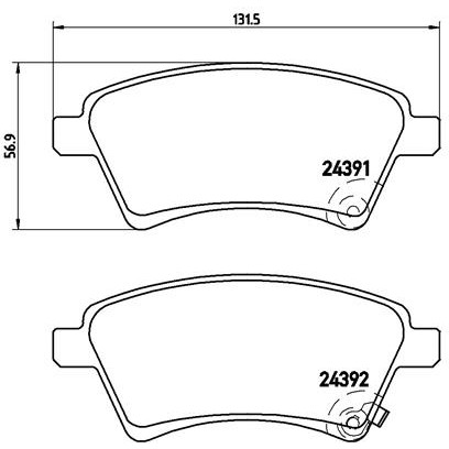 Слика на Плочки BREMBO P 23 105