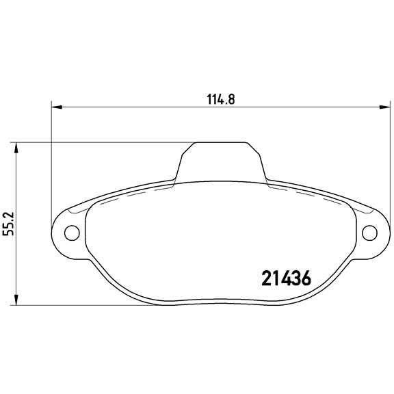 Слика на плочки BREMBO P 23 160 за Lancia Y (840A) 1.2 (840AA, 840AF1A) - 60 коњи бензин