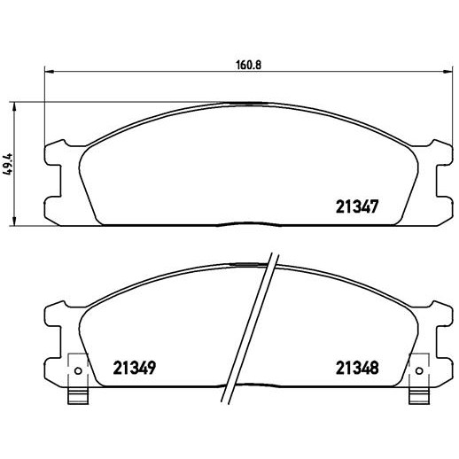 Слика на плочки BREMBO P 24 026 за Hyundai H 200 BUS (KMF) 2.5 TD - 121 коњи бензин