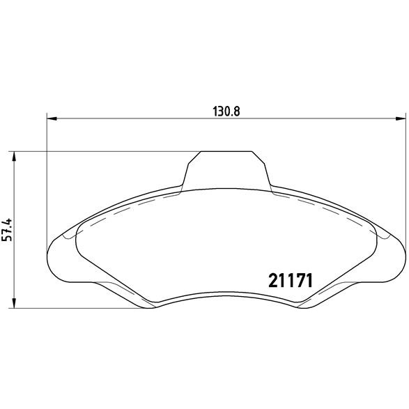 Слика на плочки BREMBO P 24 029 за Ford Escort 7 (gal,aal,abl) 1.8 16V - 115 коњи бензин