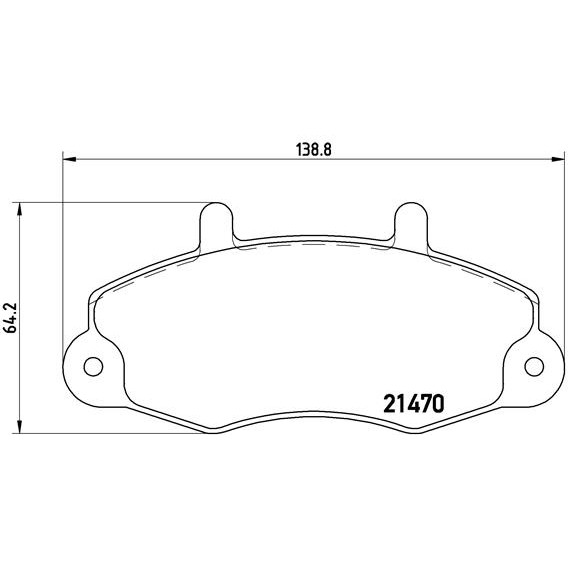 Слика на плочки BREMBO P 24 032 за Ford Transit BOX (E) 1991 2.5 DI (EAL, EAS) - 70 коњи дизел