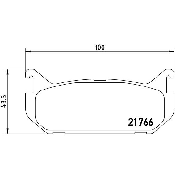 Слика на плочки BREMBO P 24 036 за Mazda 626 Saloon (GE) 2.0 i - 115 коњи бензин