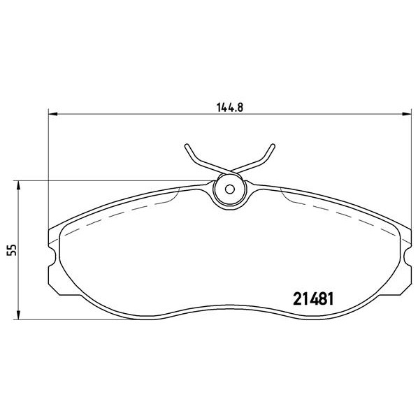 Слика на плочки BREMBO P 24 039 за Nissan Serena (C23M) 2.3 D - 75 коњи дизел