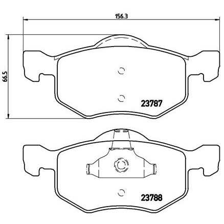 Слика на плочки BREMBO P 24 056 за Ford Maverick 2.3 16V - 150 коњи бензин