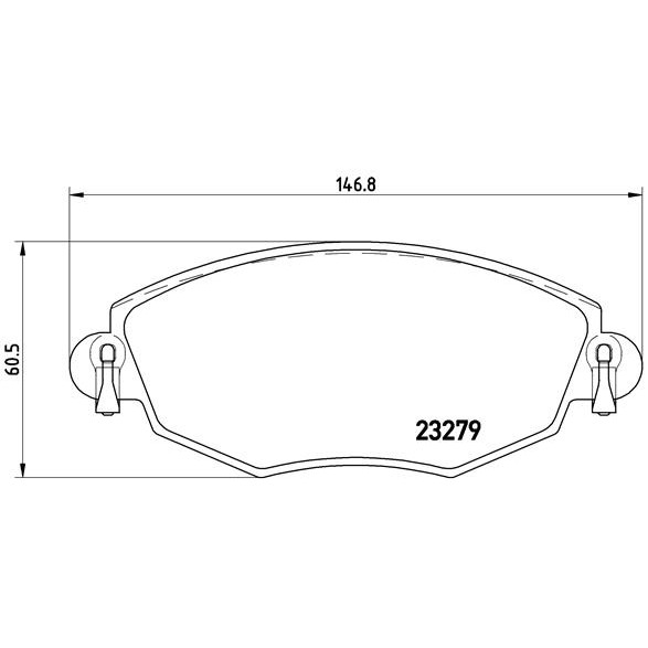 Слика на плочки BREMBO P 24 060 за Ford Mondeo 3 (B5Y) ST220 - 226 коњи бензин