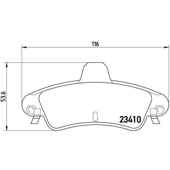 Слика на плочки BREMBO P 24 070 за Ford Mondeo 1 Estate (BNP) 1.8 i 16V - 115 коњи бензин