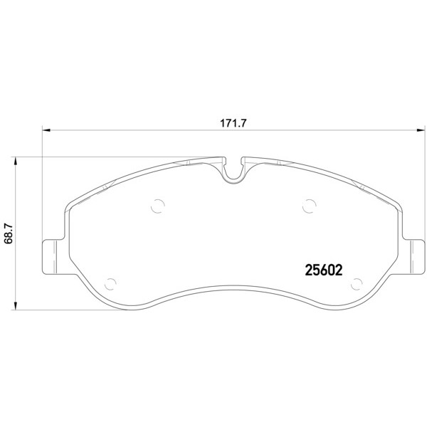 Слика на плочки BREMBO P 24 152 за Ford Transit Box 2014 3.7 LPG [RWD] - 269 коњи Бензин/Автогаз (LPG)