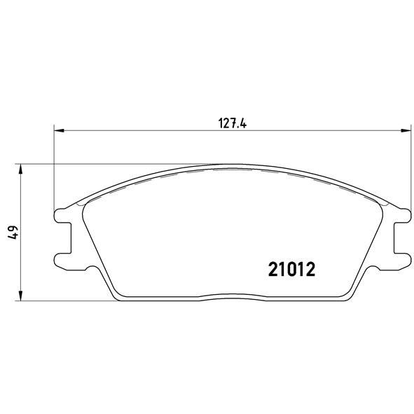 Слика на плочки BREMBO P 30 001 за Hyundai Excel Saloon (X-2) 1.3 - 69 коњи бензин