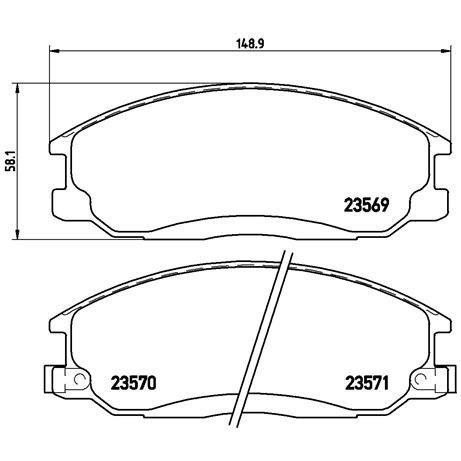 Слика на плочки BREMBO P 30 013 за Hyundai Trajet (FO) 2.0 - 136 коњи бензин