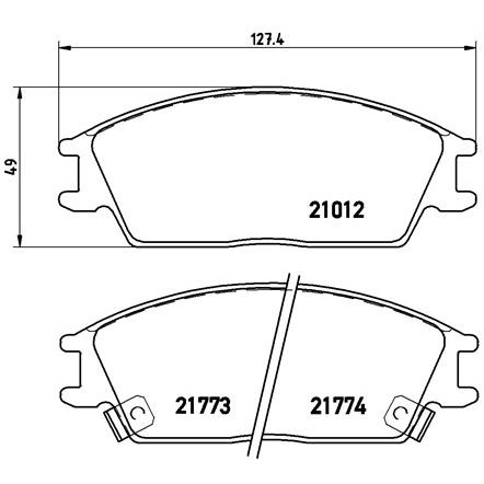 Слика на плочки BREMBO P 30 024 за Hyundai Pony Saloon (X-3) 1.5 i 12V - 88 коњи бензин