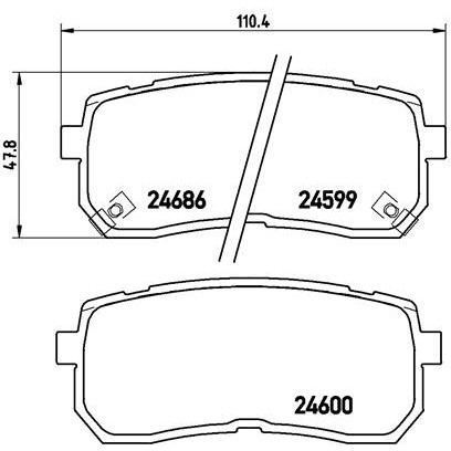 Слика на плочки BREMBO P 30 035 за Kia Carnival 3 (VQ) 3.5 CVVT - 275 коњи бензин