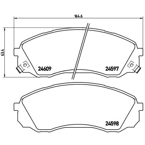 Слика на плочки BREMBO P 30 041 за Kia Carnival 3 (VQ) 3.5 CVVT - 275 коњи бензин