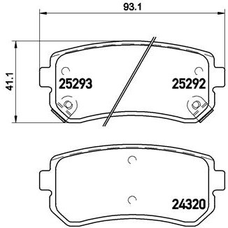 Слика на плочки BREMBO P 30 051 за Kia Pro Cee\'d (ED) 1.6 CVVT - 125 коњи бензин