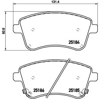 Слика на плочки BREMBO P 30 064 за Kia Venga (YN) 1.6 CRDi 115 - 116 коњи дизел