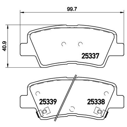 Слика на плочки BREMBO P 30 067 за Hyundai i30 Coupe 1.4 - 101 коњи бензин