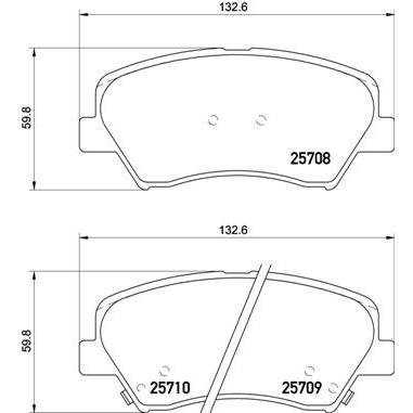 Слика на плочки BREMBO P 30 073 за Hyundai i30 CW (GD) 1.6 - 129 коњи бензин